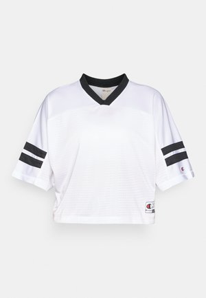 Champion SPORT HERITAGE V NECK - Apdrukāts T-krekls - white/black