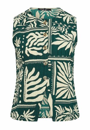Yours Clothing, PLUS SIZE WAISTCOATS - Weste - green