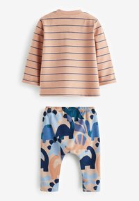Next 2 PIECE SET - Leggings - Pantaloni - blue brown dinosaur
