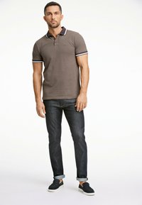 Lindbergh Poloshirt - dk brown mix