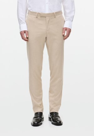 LOGAN TROUSERS - Pantaloni eleganti - beige