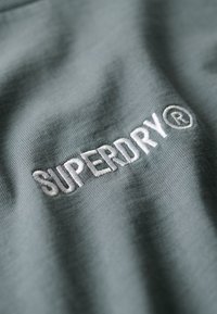 Superdry & Co MICRO LOGO GRAPHIC LOOSE - T-shirts print - stormy weather blue