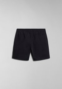 Pantalones cortos negros con una cintura elástica y un único bolsillo trasero. Fabricados en un material ligero con una textura suave y un corte sencillo.