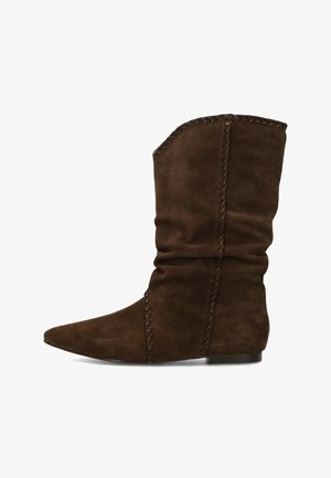 PS POELMAN, PS POELMAN NOVEMBER DAMES LAARZEN. - Stivaletti texani / biker - dark brown