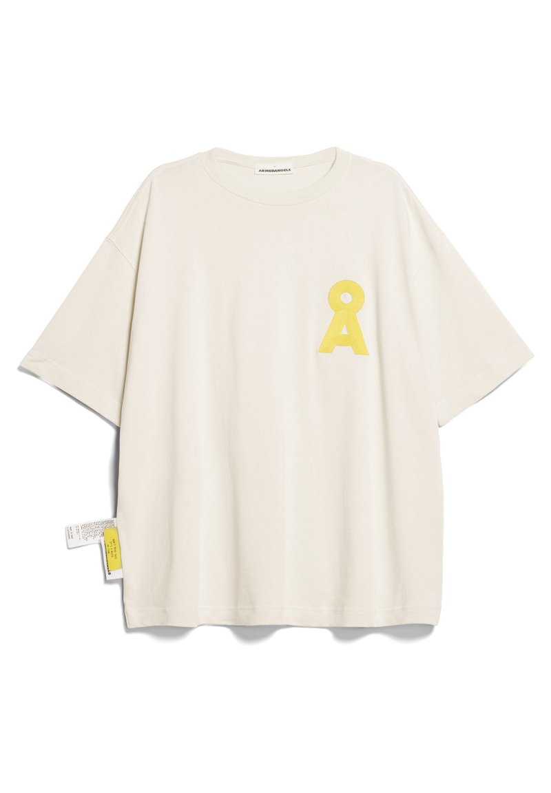 ARMEDANGELS T-shirt print crème ARMEDANGELS T-shirt print crème