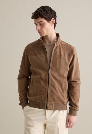 Giacca di pelle - tobacco brown