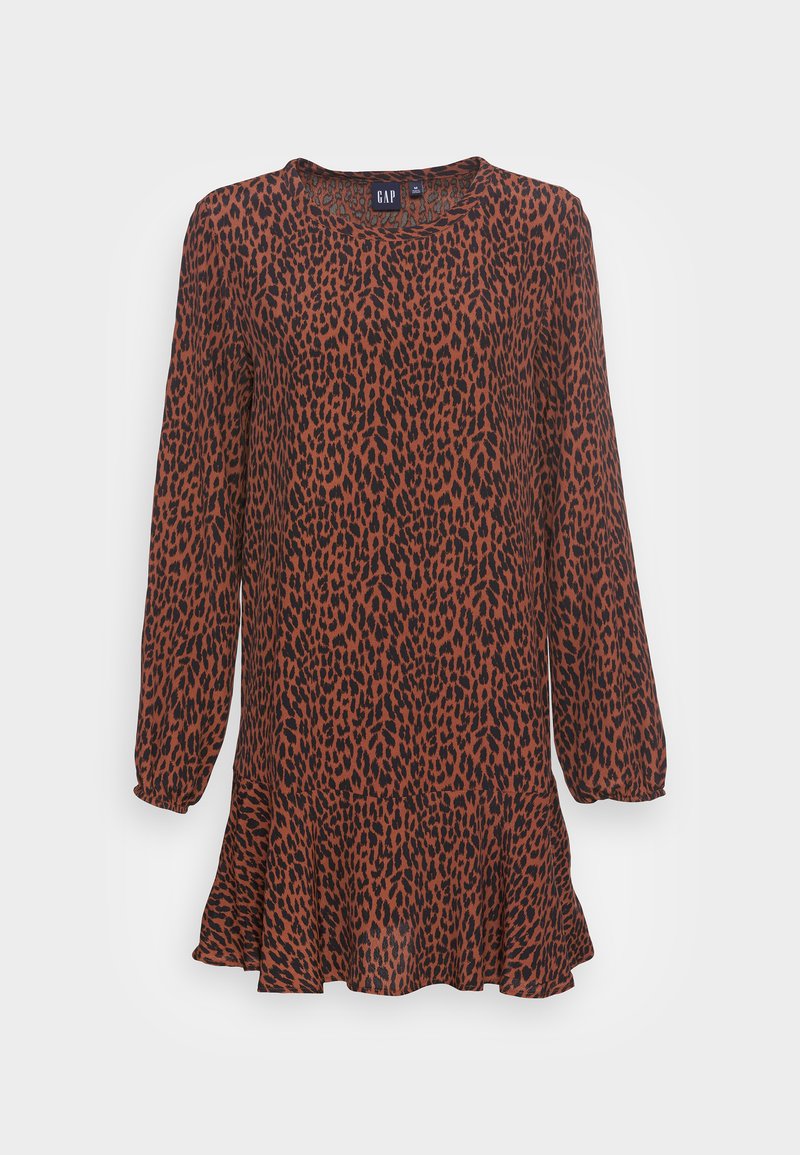 Damen Freizeitkleider | GAP FLOUNCE DRESS Freizeitkleid brown/black/braun - IU47563 Damen Freizeitkleider | GAP FLOUNCE DRESS Freizeitkleid brown/black/braun - IU47563
