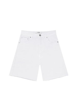 Stradivarius, Denimové šortky - white denim