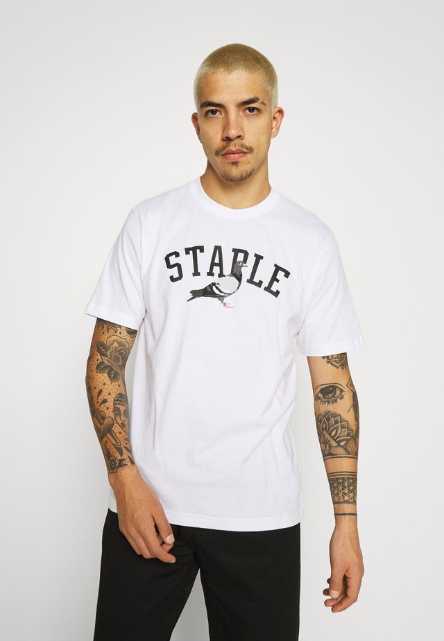 COLLEGE TEE UNISEX - T-Shirt print - white