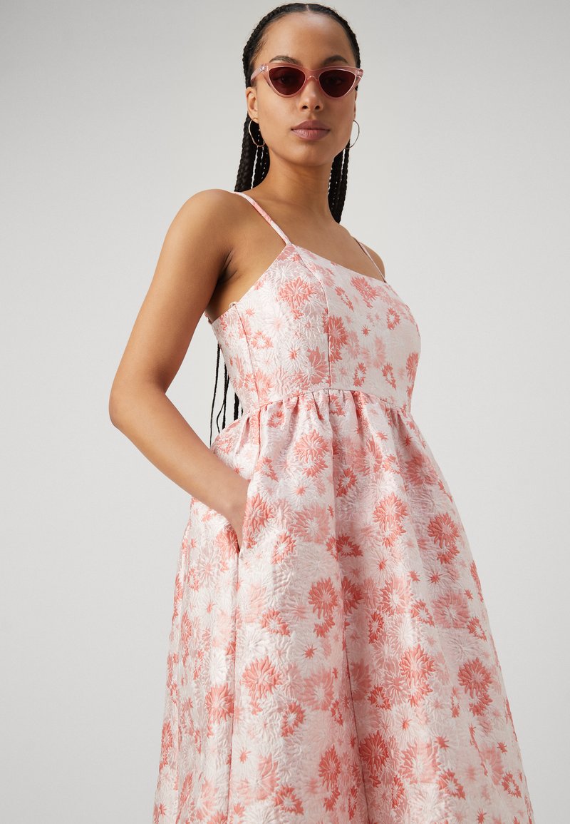 knee length dresses for ladies Selma Midi Crepe Dress in Black main image 0