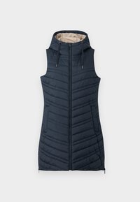 LONG HOODED VEST - Veste sans manches - sky captain blue
