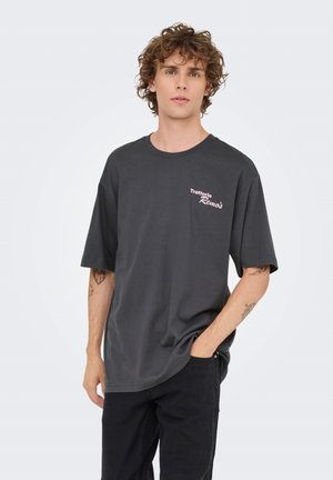 Only & Sons, ONSNATHAN - Triko s potiskem - grey