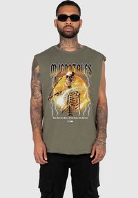 MJ Gonzales SLEEVELESS TEE - Top - olive