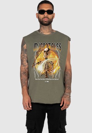 MJ Gonzales SLEEVELESS TEE - Top - olive