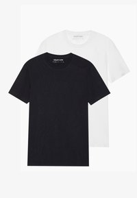 UNISEX 2 PACK BASIC REGULAR T SHIRT - Camiseta básica - bright white/true black