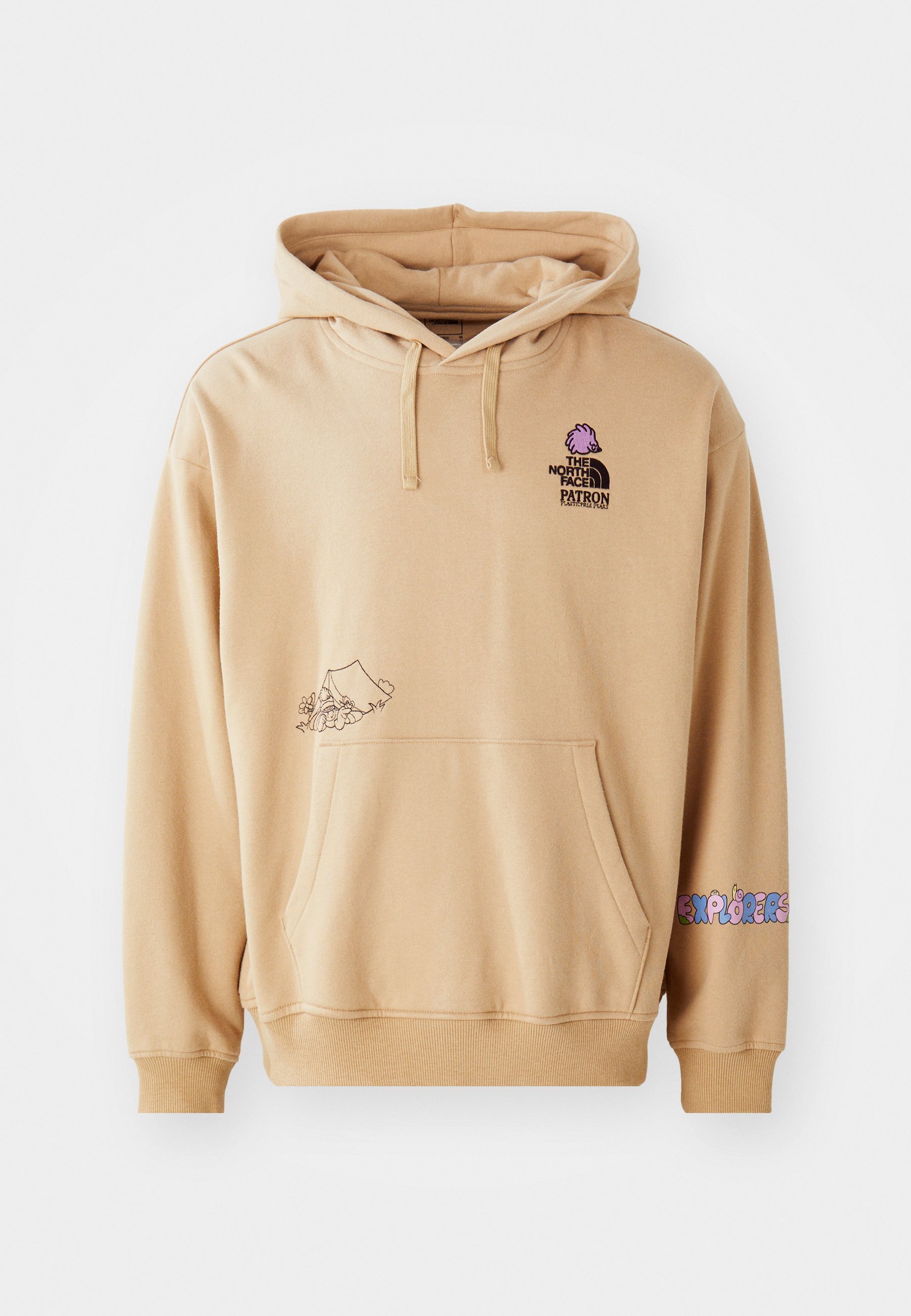 The North Face MOUNTAIN CLEANUP OVERSIZED HOODIE - Sweater - khaki stone/ kaki - Zalando.nl