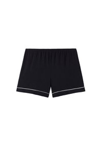 AUS MIT KANTEN IN KONTRA  - Pyjamabroek - schwarz black