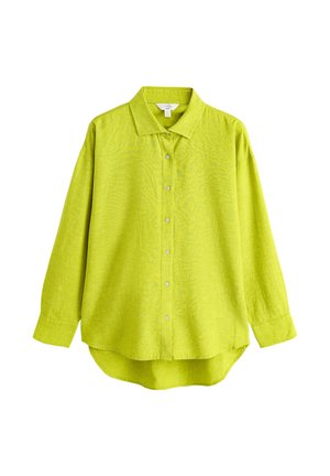 Next, REGULAR FIT -  BLEND LONG SLEEVE   - Blúzka so zapínaním na gombíky - lime green