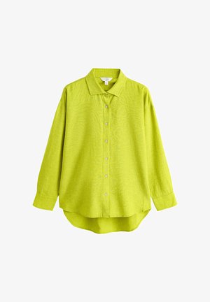 Next, REGULAR FIT - BLEND LONG SLEEVE - Blúzka so zapínaním na gombíky - lime green