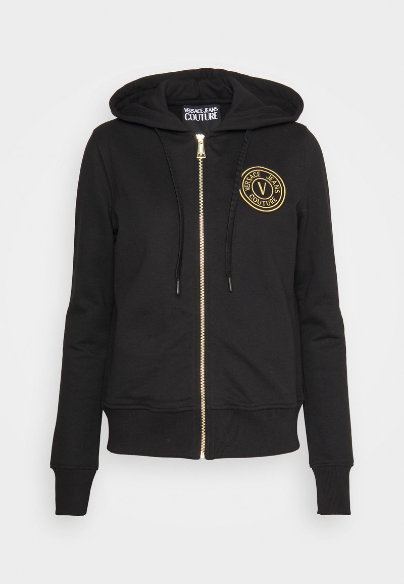 Versace Jeans Couture Sweater met rits zwart Versace Jeans Couture Sweater met rits zwart