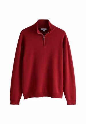 Next, TALL FIT - QUARTER ZIP JUMPER - Jumper - burgundy red