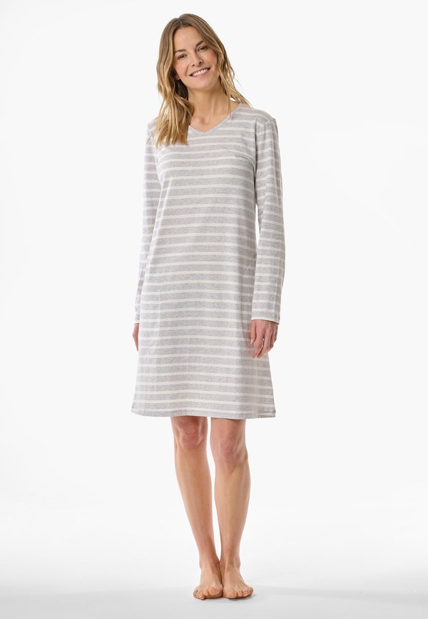 LANGARM 95CM - CASUAL ESSENTIALS - Nightie - silbergraumel