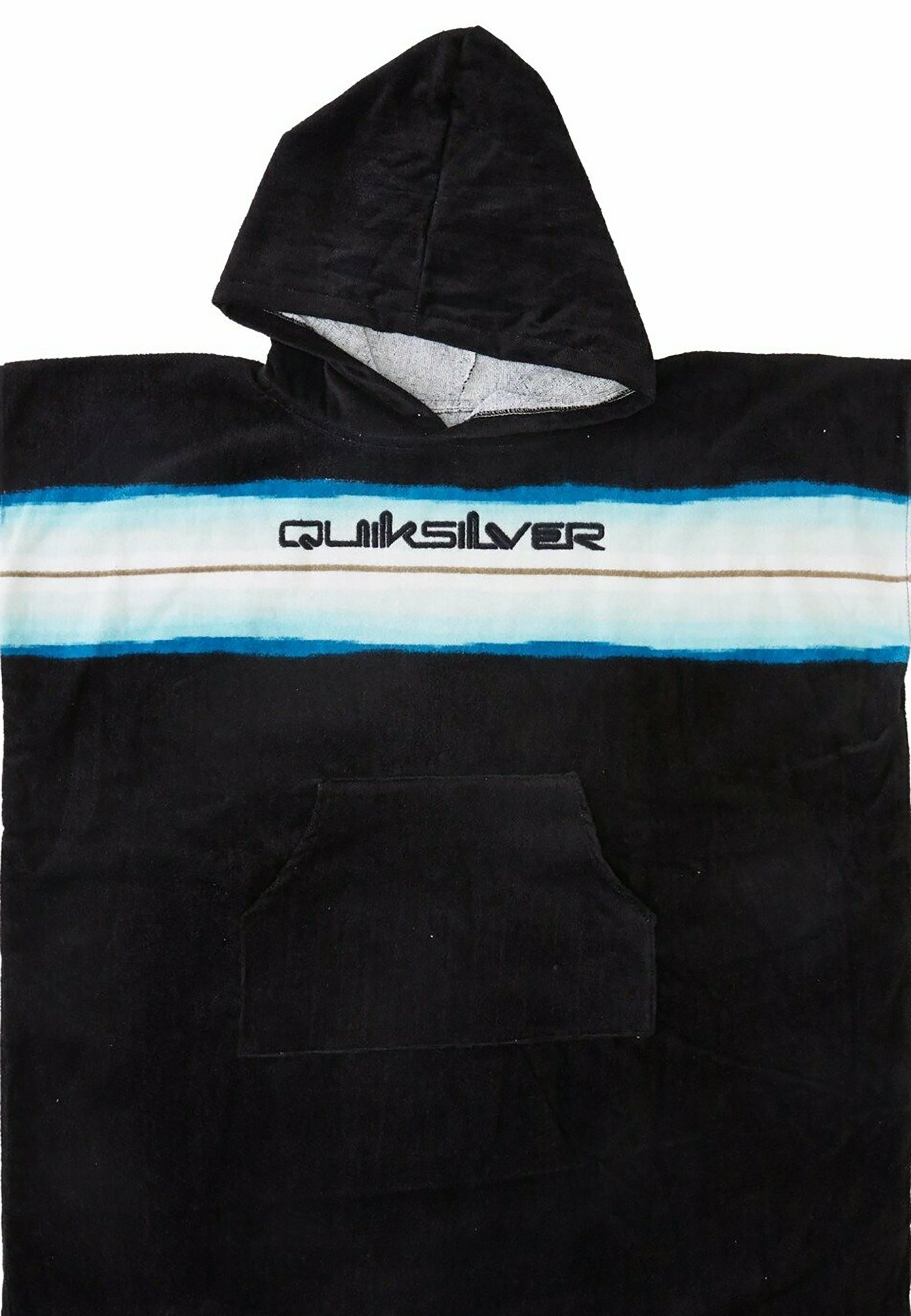 Quiksilver Poncho - black/blue/negro - Zalando.es