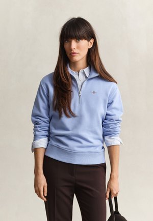 GANT, SHIELD HALF-ZIP - Sweater - misty lavender