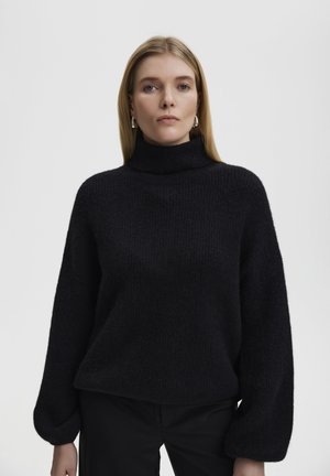 ALPHAGZ LS ROLLNECK NOOS - Jumper - black