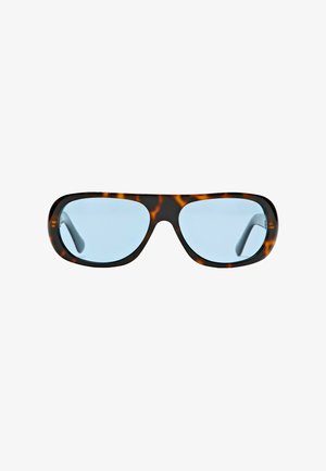 Massimo Dutti, WIDE TORTOISESHELL-EFFECT SUNGLASSES - Lunettes de soleil - dark blue