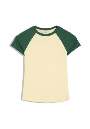 Bershka, TSHIRT - T-Shirt print - yellow