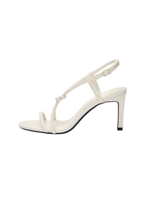 Sandalen met hoge hak - beige