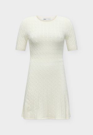 ONLY, ONLIBI O NECK CABLE  - Φόρεμα-πουλόβερ - birch