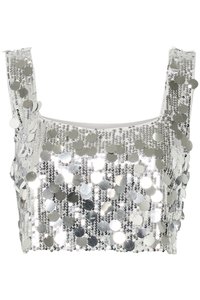 Gestuz GLITTA - Top - silver