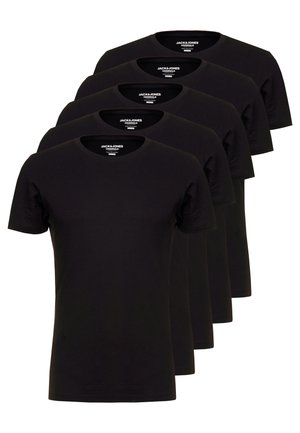 JORBASIC CREW NECK 5 PACK - T-shirt basic - black
