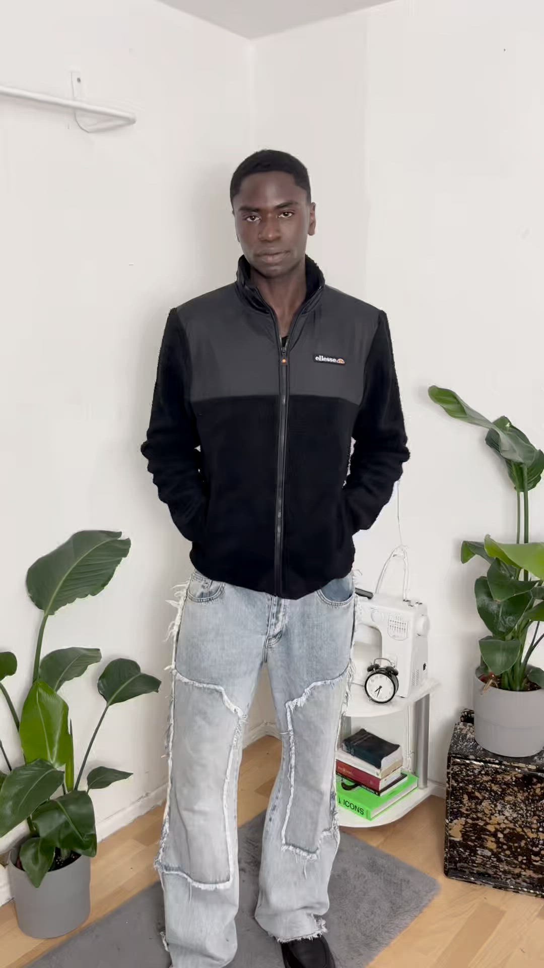 Ellesse CRISTOFI - Fleece jacket - black - Zalando.ie