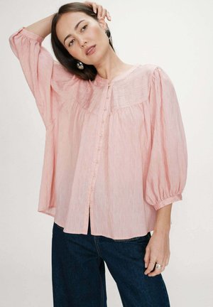 À MANCHES BALLONS VANILLE - Blouse - rose