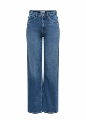 ONLY Petite, WIDE-FIT JEANS ONLJULLES STRAIGHT FIT JEANS - Vaqueros rectos - dark blue denim