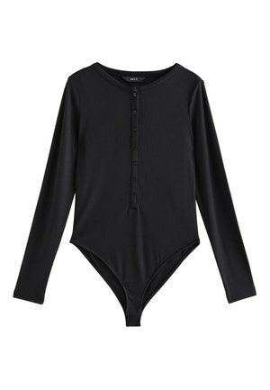 Next, LONG SLEEVE HENLEY REGULAR FIT - T-shirt con stampa - black