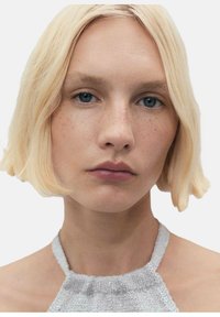 Mango MARIETA - Top - silver-coloured