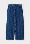 VIHKIRUUSU UNISEX - Džínsy široké - mid indigo