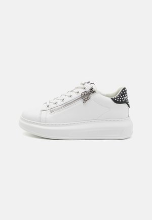 KAPRI ZIP LO LACE - Zapatillas - white/silver
