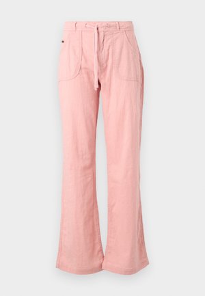 BDG Urban Outfitters BDG 5 POCKET LINEN MIX PANTS - Auduma bikses - pink