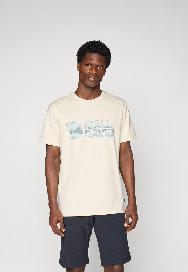 Fjällräven LOGO - Μπλουζάκι με στάμπα - chalk white