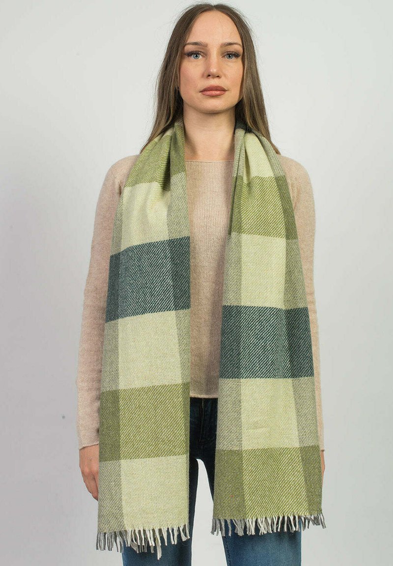 Dalle Piane Cashmere CHECKED - Sjal / Tørklæder - verde