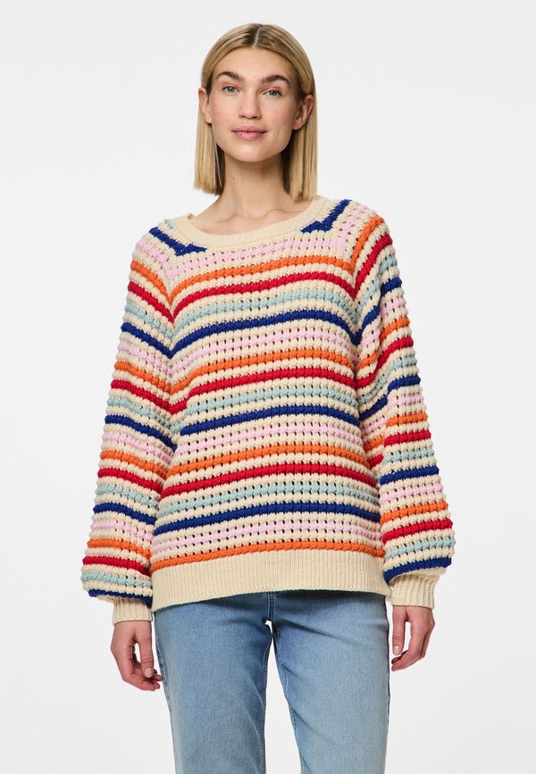PCDOSLA O NECK - Strickpullover - birch