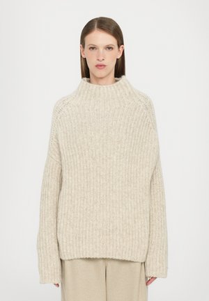CLOSED HIGH NECK LONG SLEEVE - Strickpullover - silt grey
