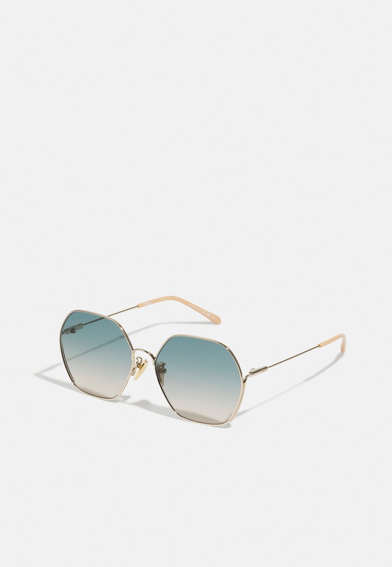 CHLOÉ PANTHOS - Aurinkolasit - gold-coloured/green