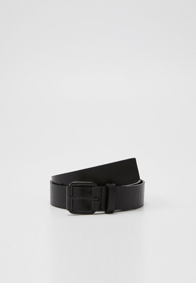 LOGO EMBOSSED BELT - Ceinture - black