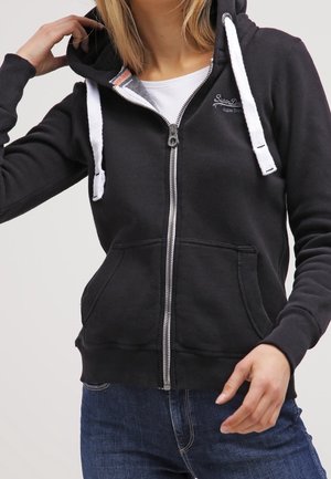 Mikina na zip - black